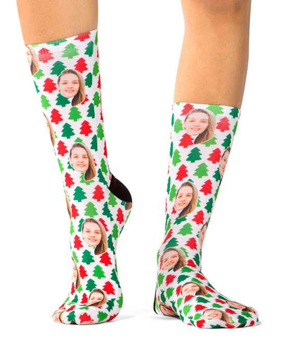Christmas Trees Custom Socks