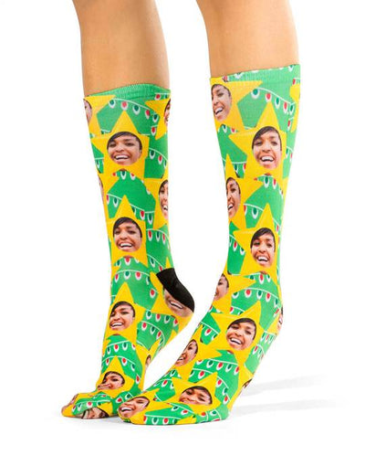 Christmas Star Custom Socks