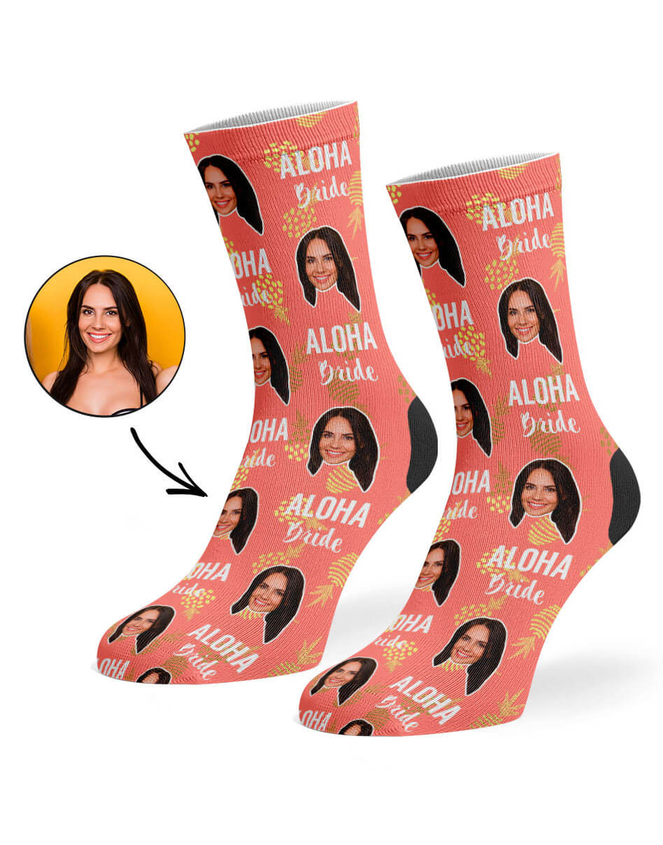 Aloha Bride Custom Socks