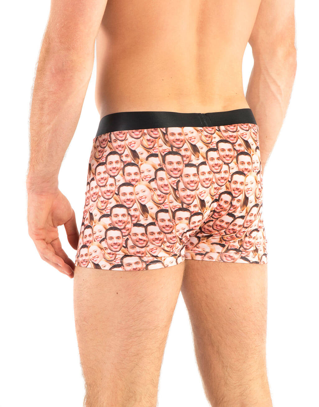 Couples Face Mash Custom Boxers