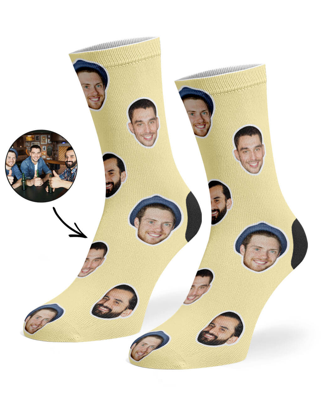 Best Friend Face Custom Socks