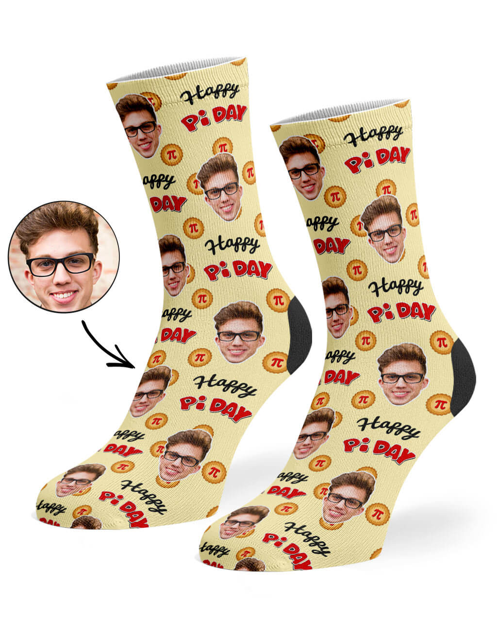 Happy Pi Day Custom Socks