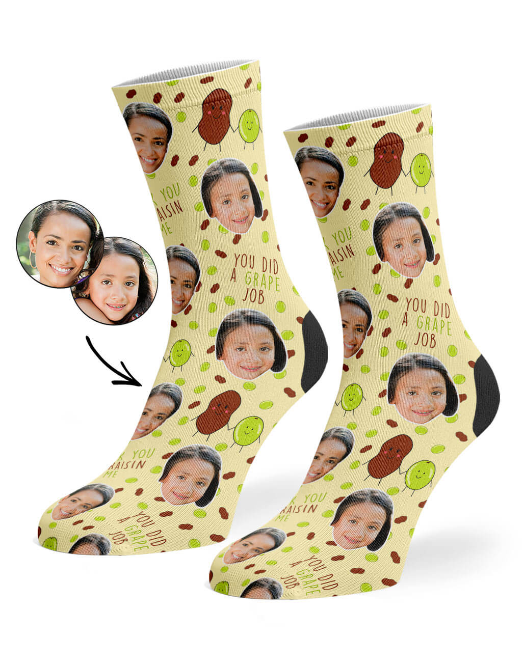 Raisin Me Custom Socks