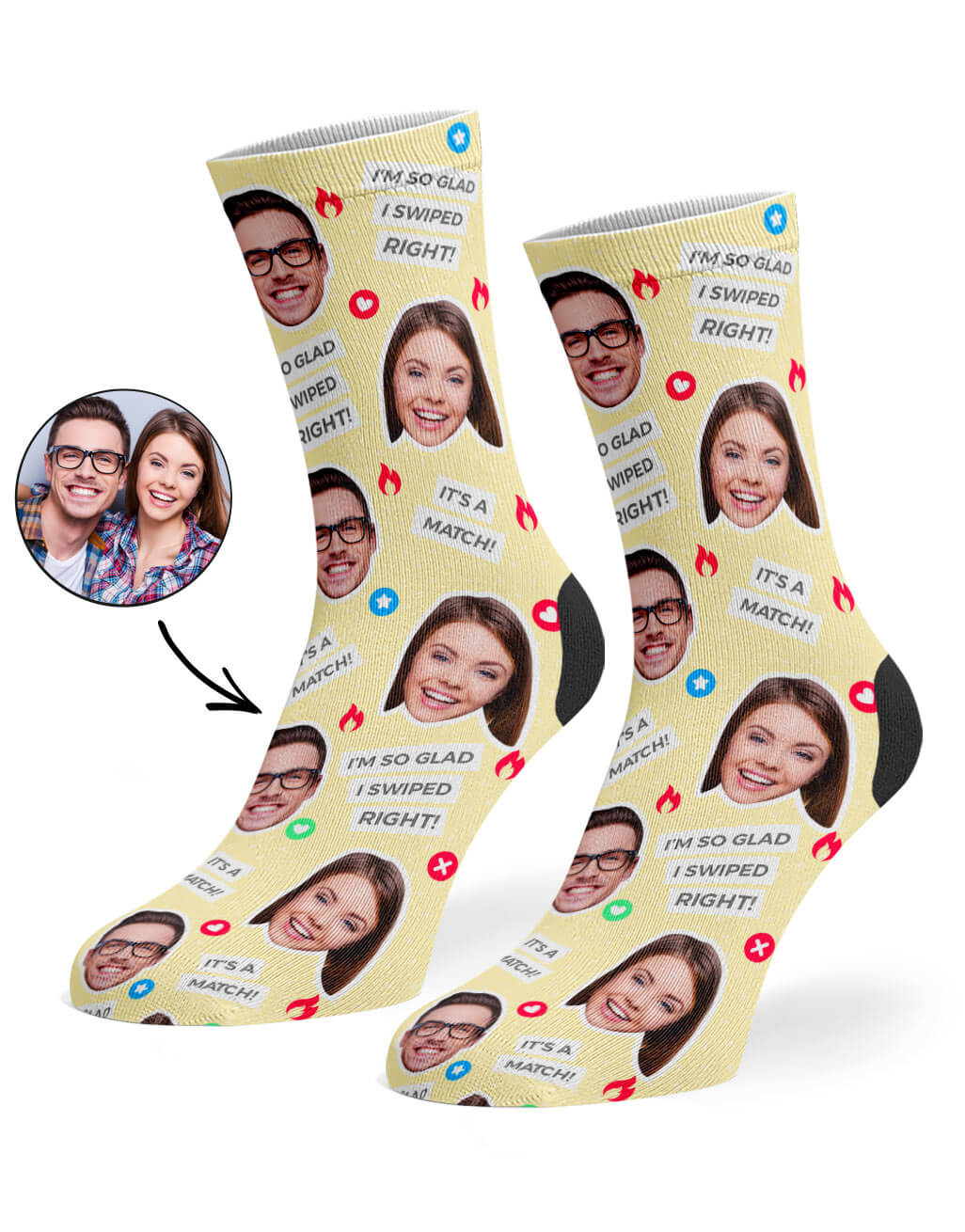 Tinder Custom Socks