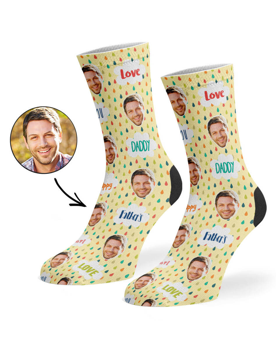 Love You Daddy Custom Socks