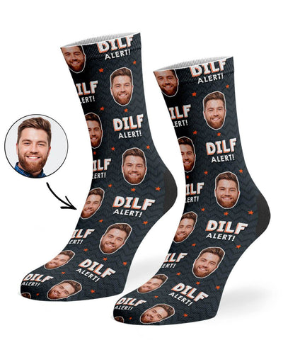Dilf Alert Custom Socks