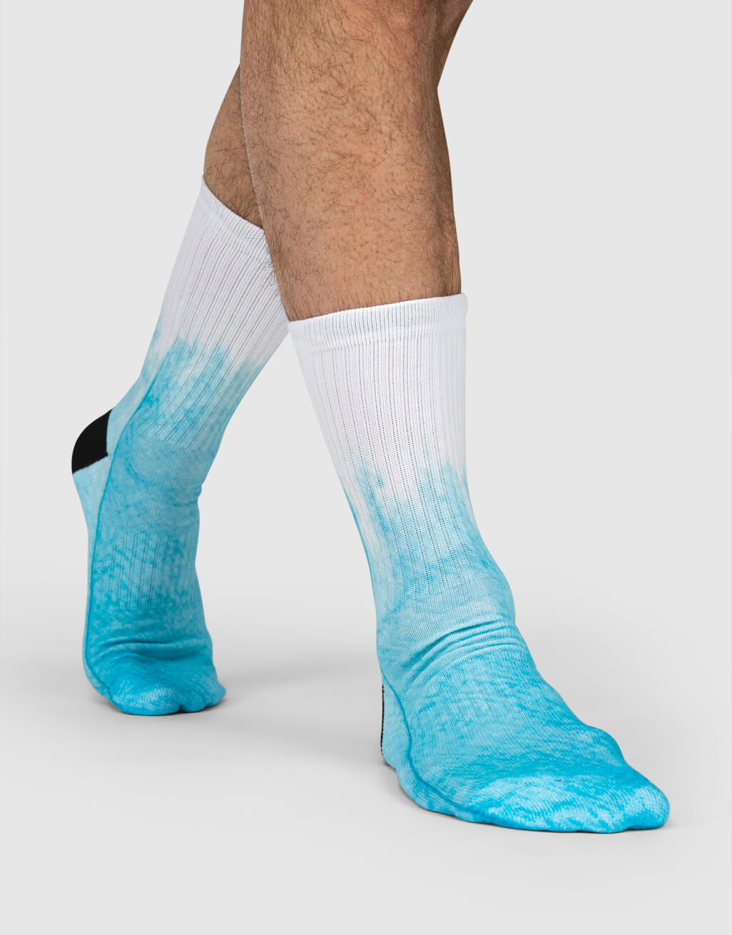 half-blue-tie-dye-socks
