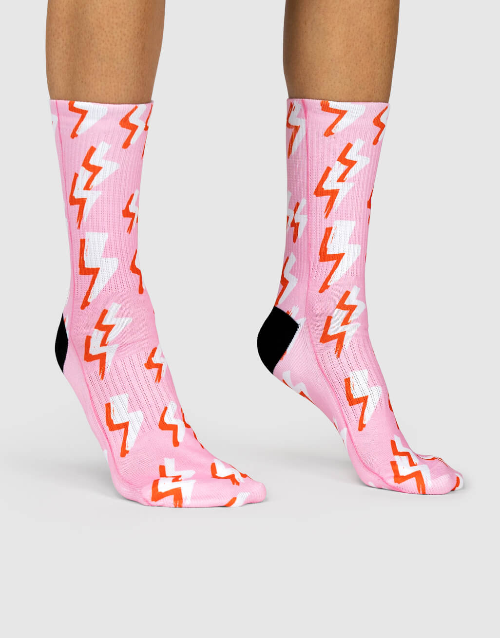 Pink Bolt Socks