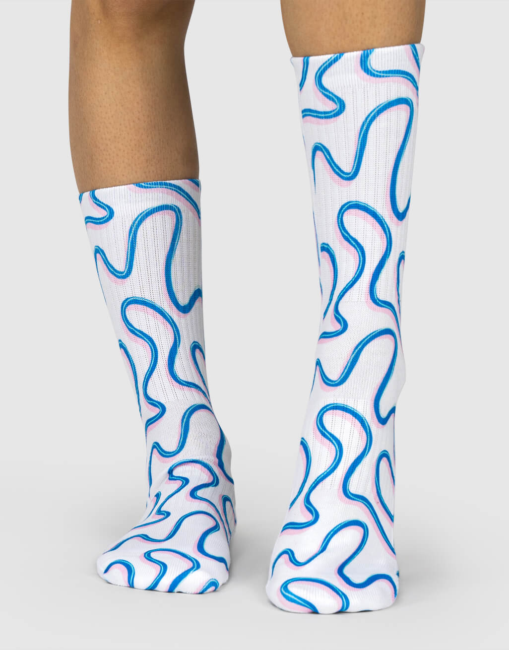Blue Swirl Socks