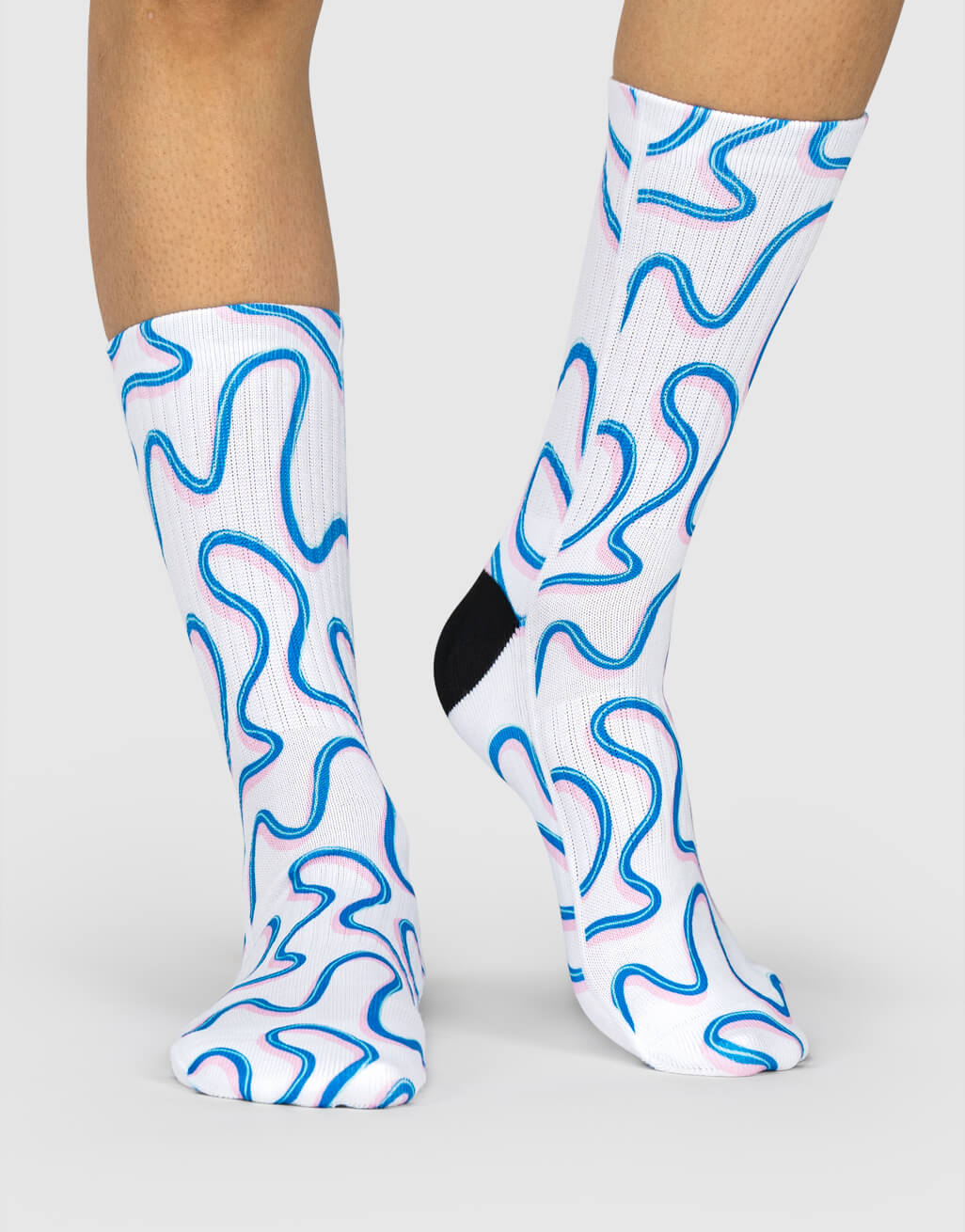 Blue Swirl Socks