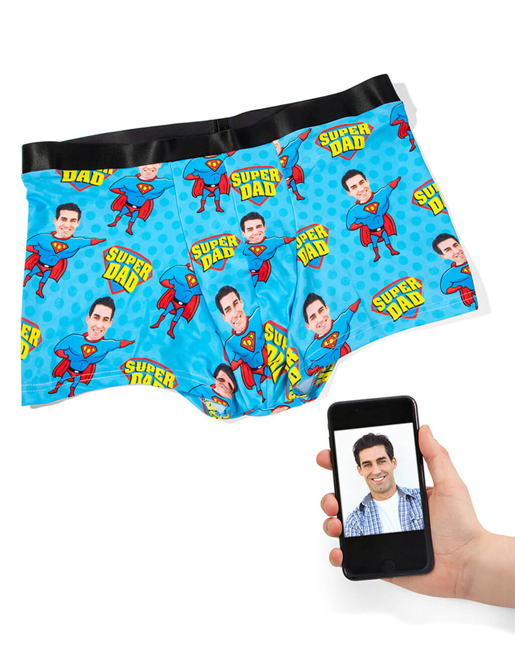 Dad Superhero Custom Boxers