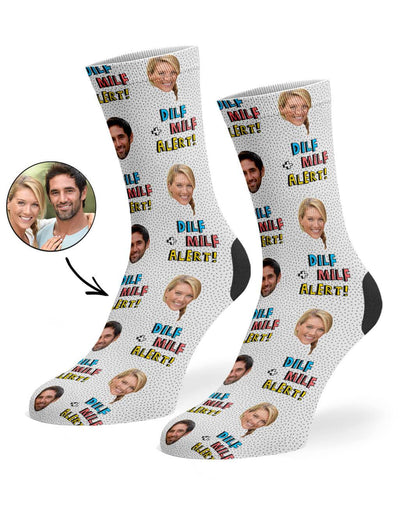 Dilf & Milf Alert Custom Socks