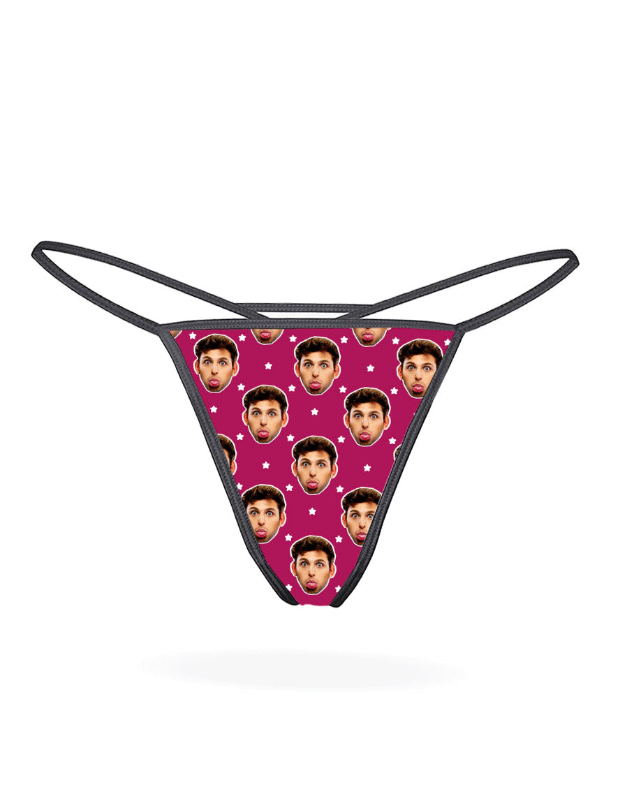 Face Stars Custom Thong