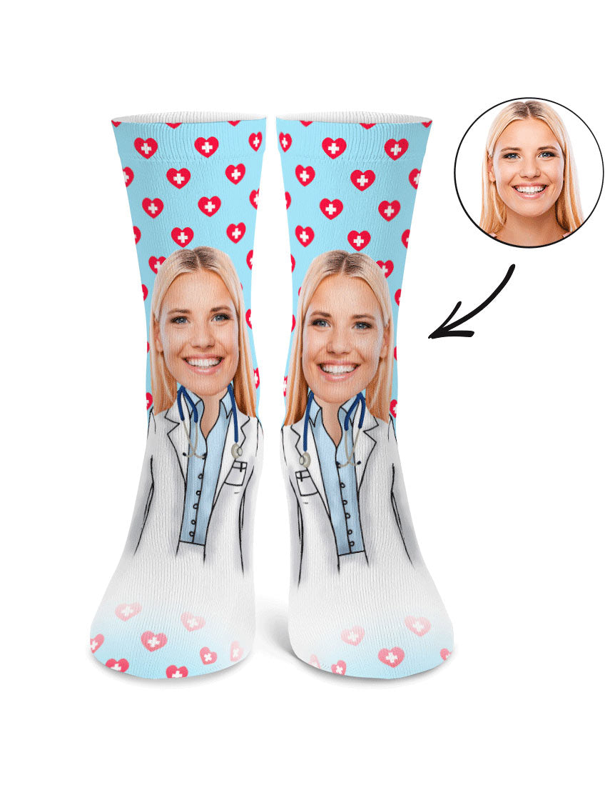 Female Doctor Me Custom Socks