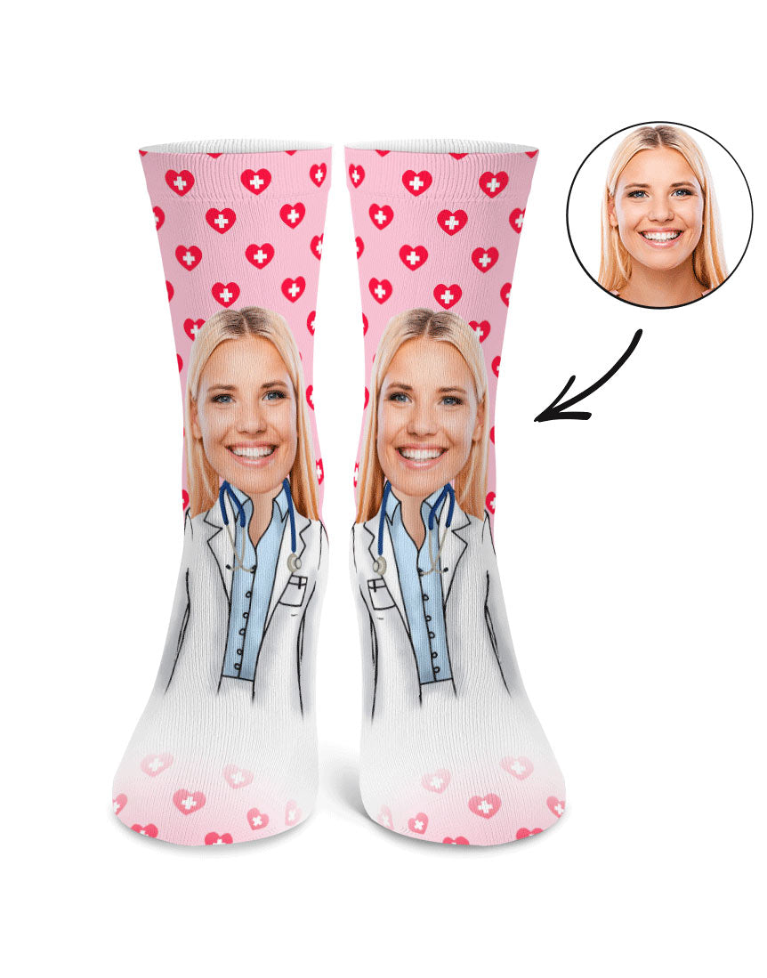 Female Doctor Me Custom Socks