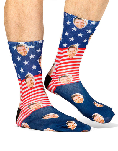 American Flag Custom Socks