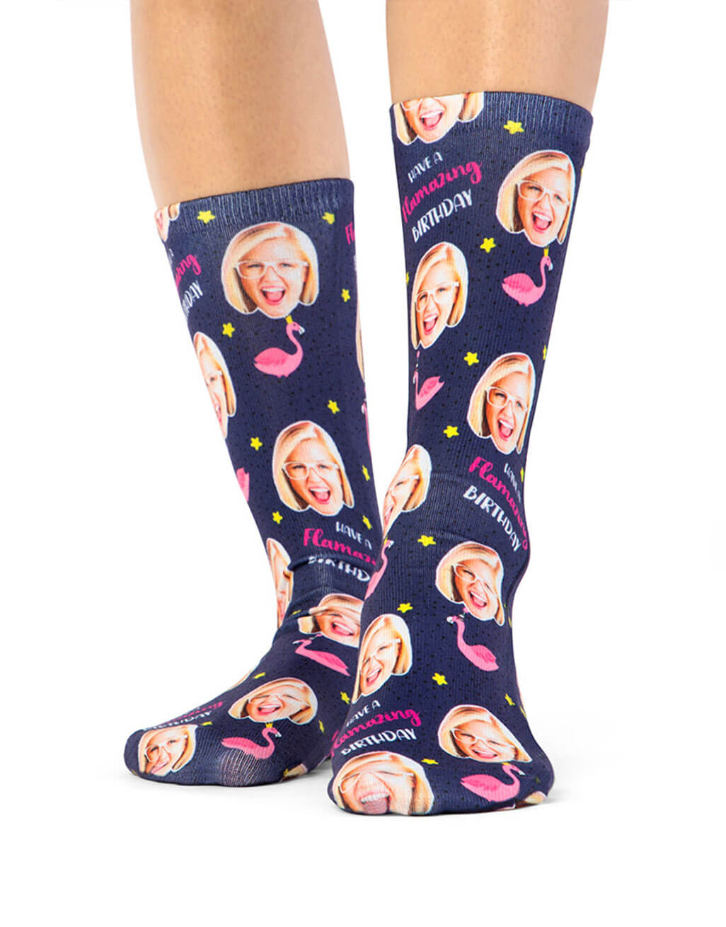 Flamazing Birthday Custom Socks