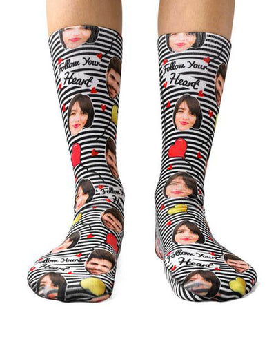 Follow Your Heart Custom Socks