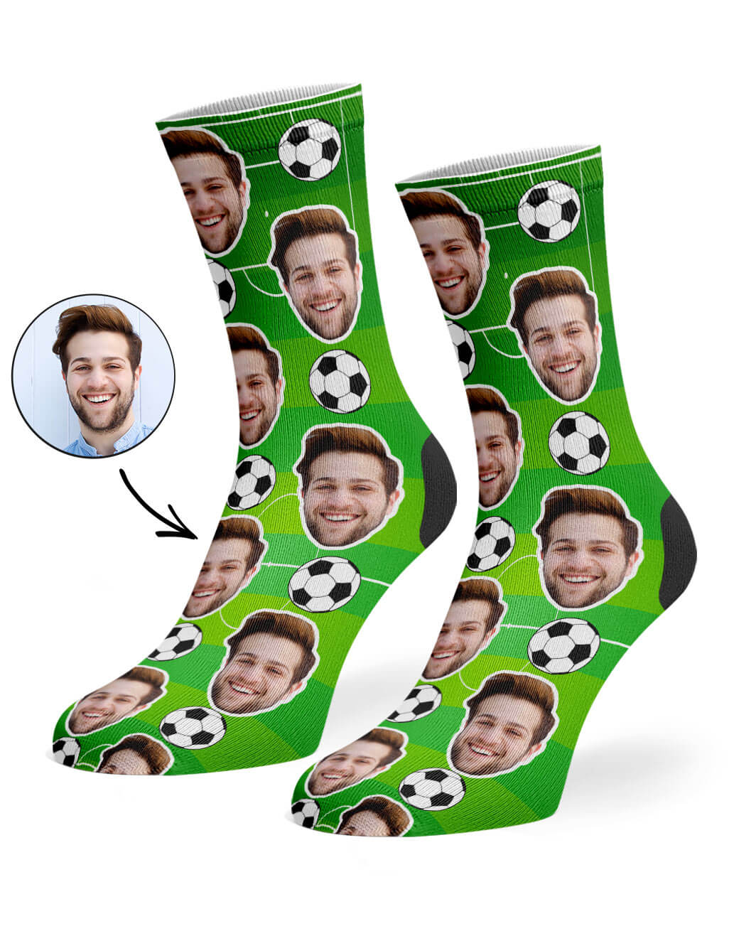 Soccer Face Custom Socks