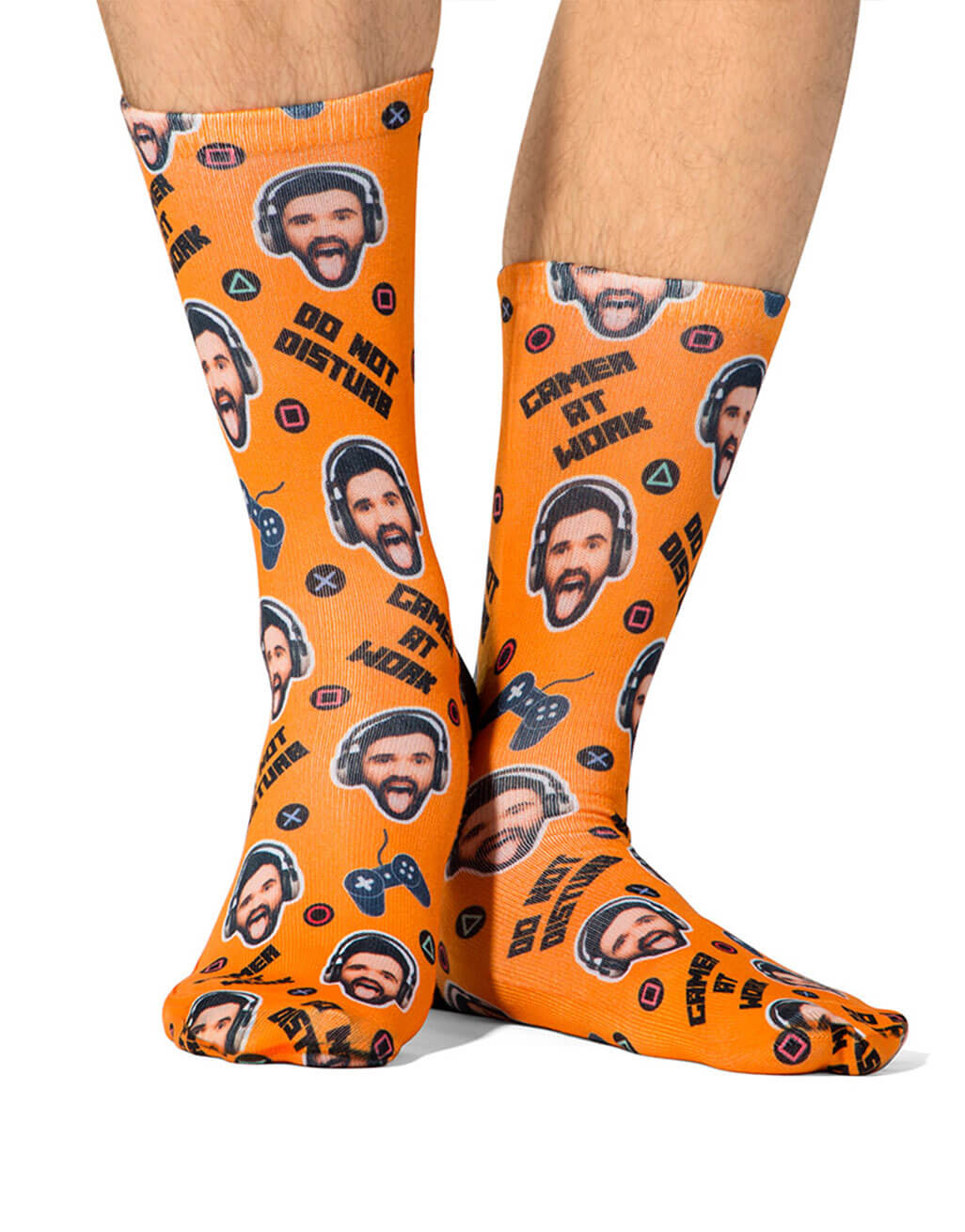 Gamer Face Socks - Personalized Gaming Socks