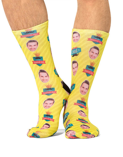 Greatest Dad Custom Socks