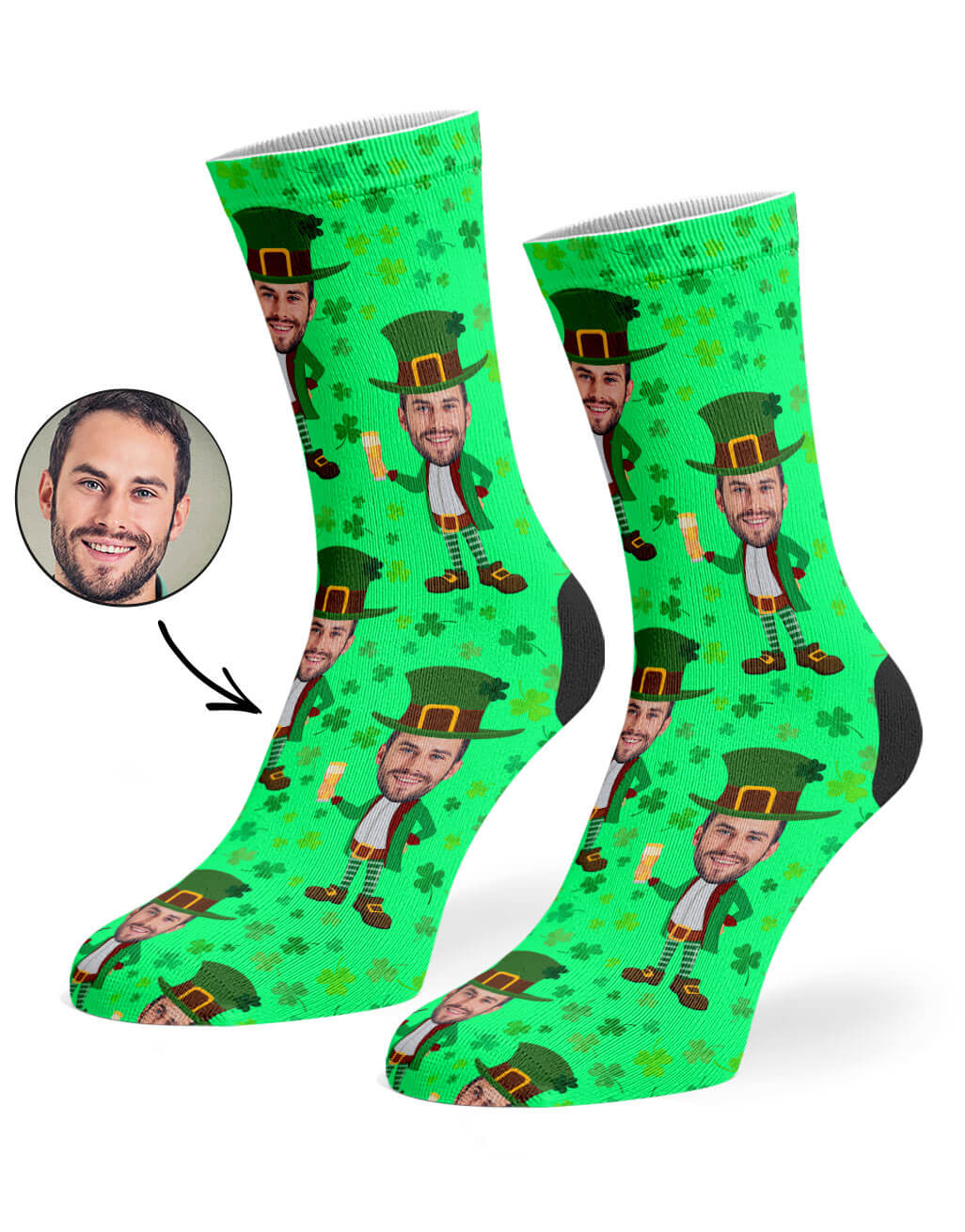 Leprechaun Me Custom Socks