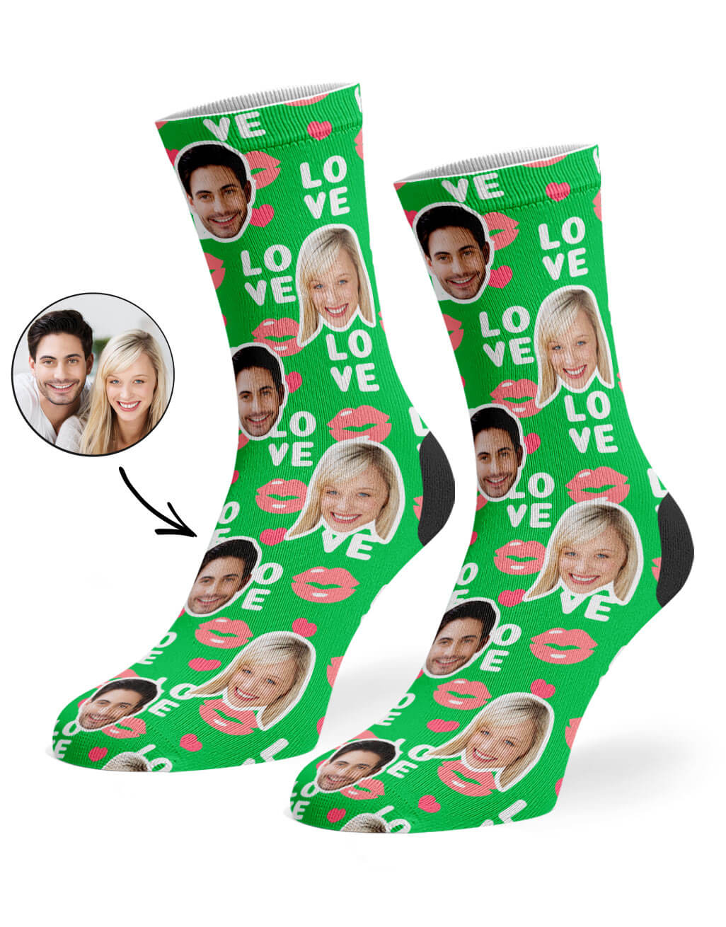 Love Lips Custom Socks