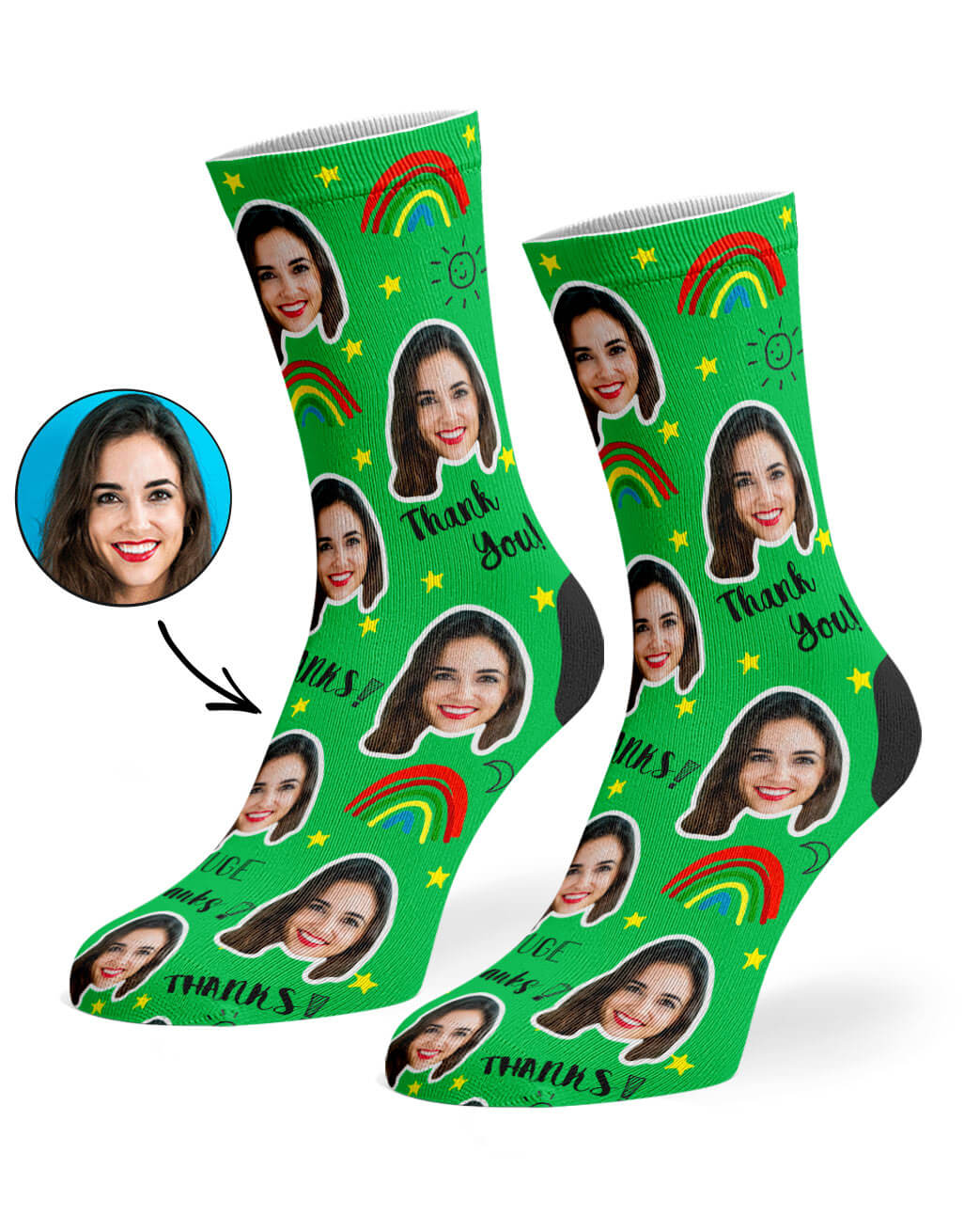 Thank You Custom Socks