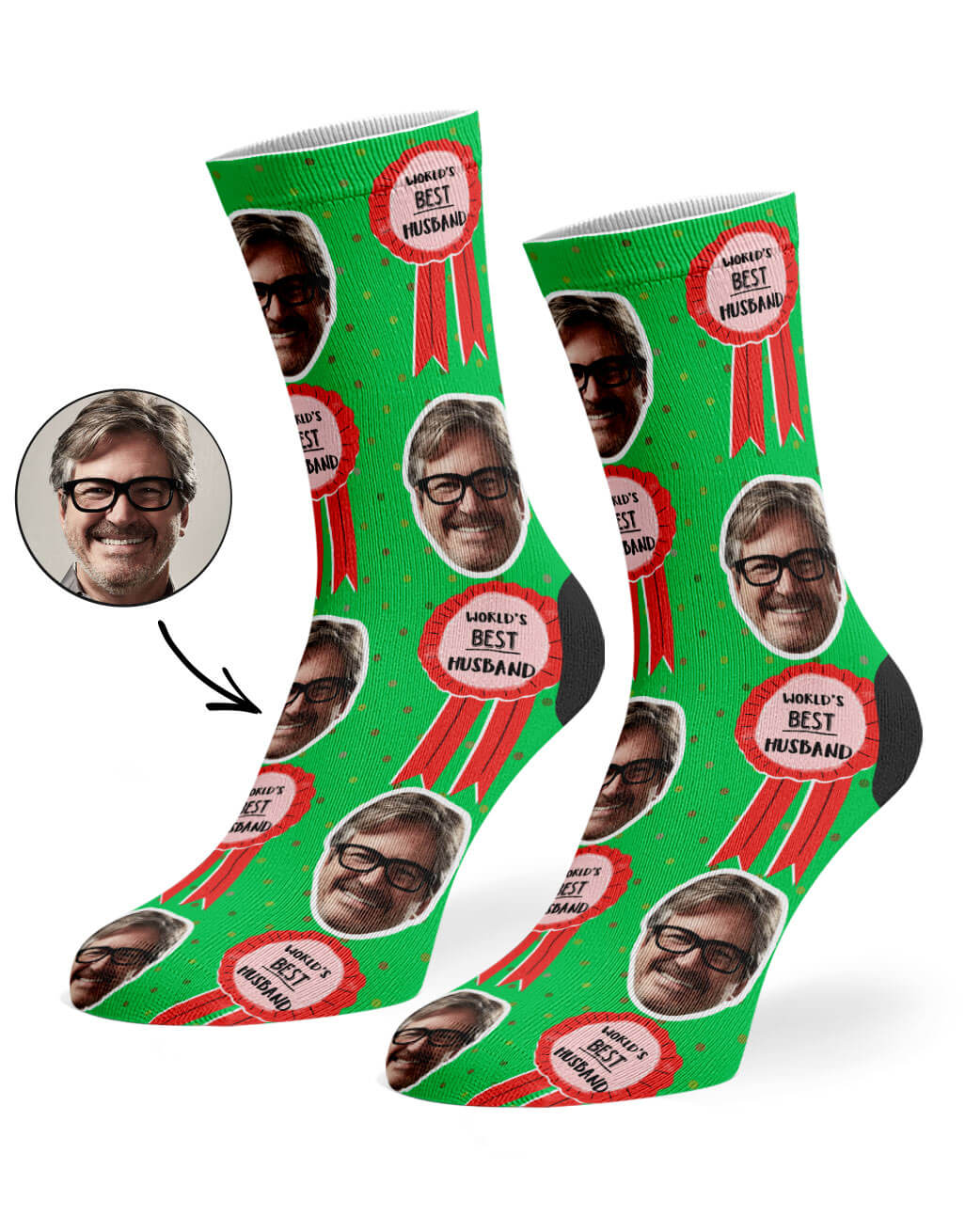 World's Best Husband Custom Socks