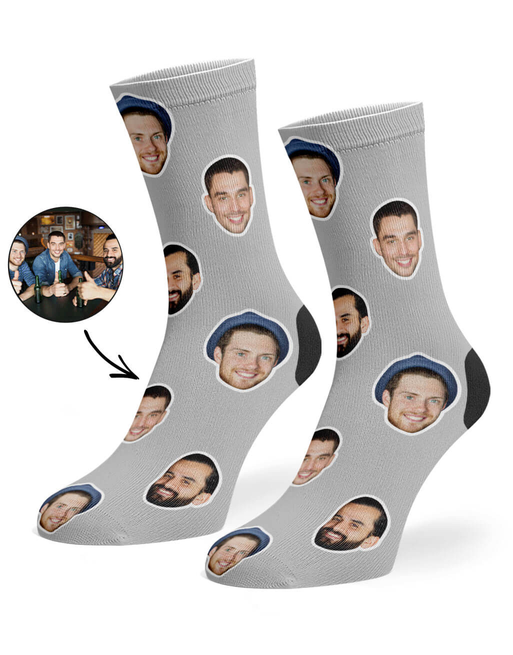Best Friend Face Custom Socks