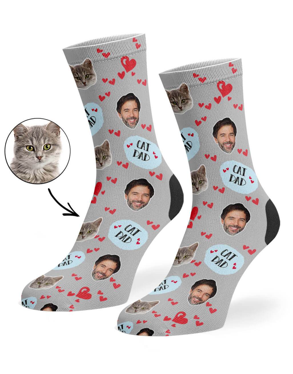 Cat Dad Custom Socks