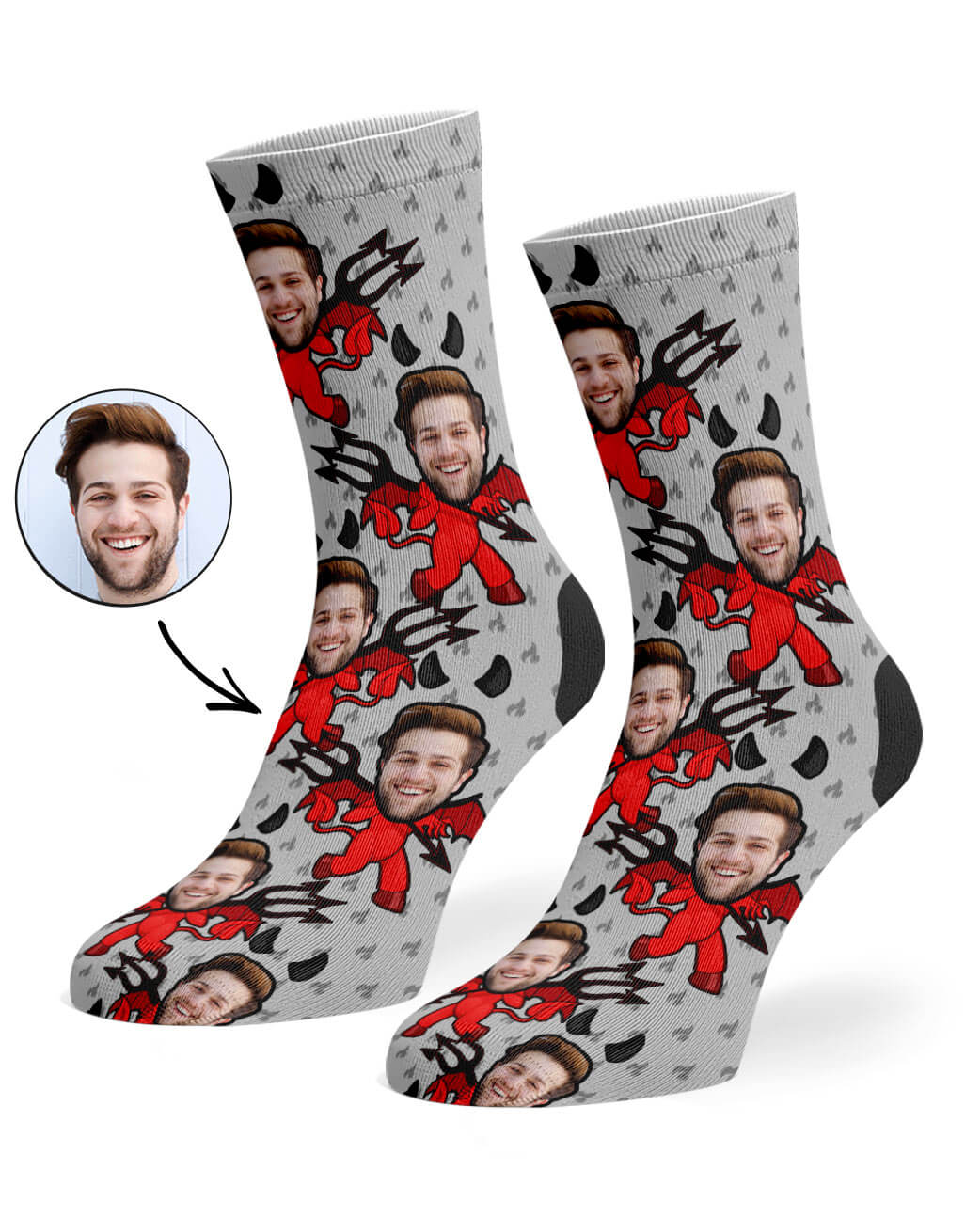 Devil Me Custom Socks