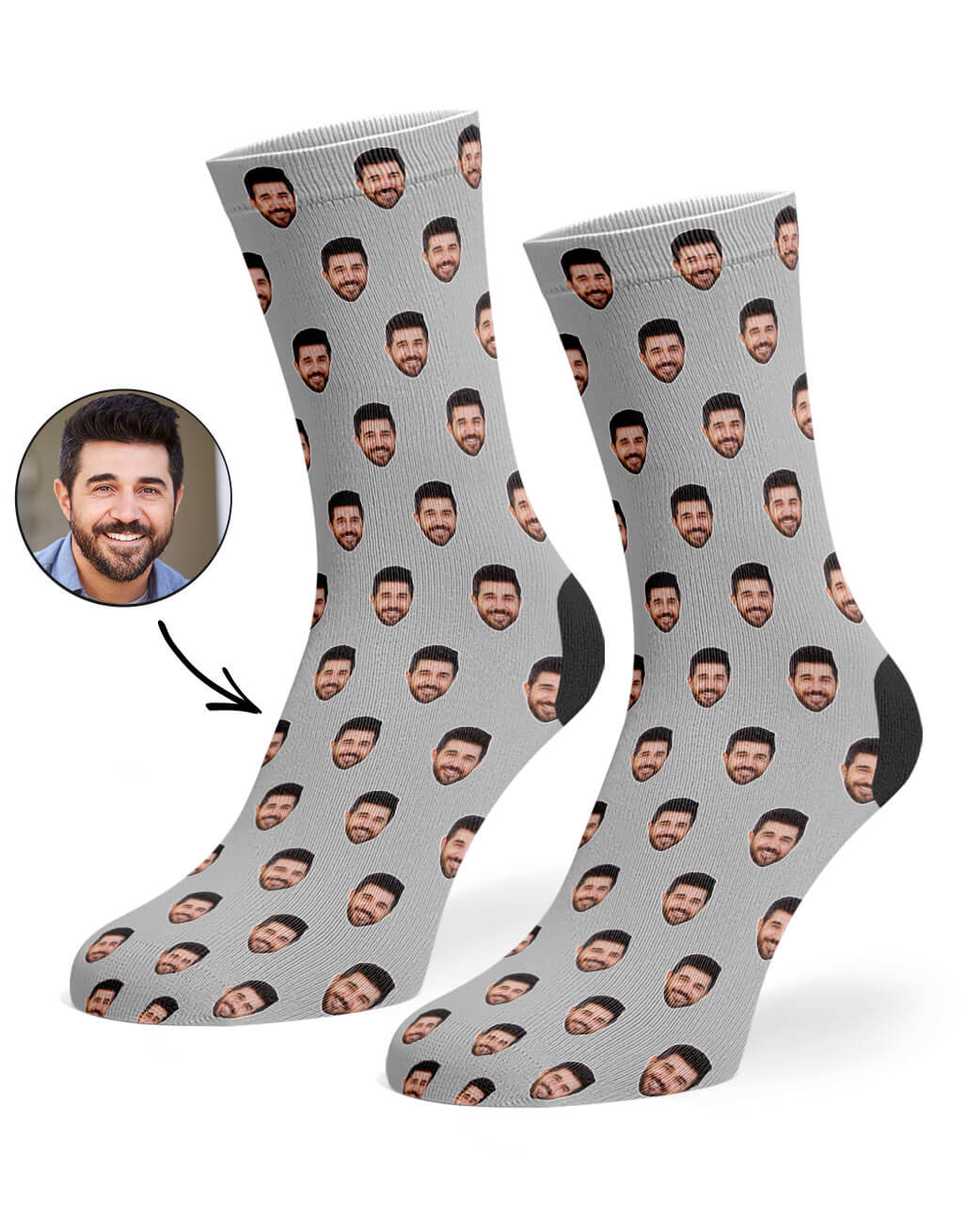 Face Pattern Custom Socks