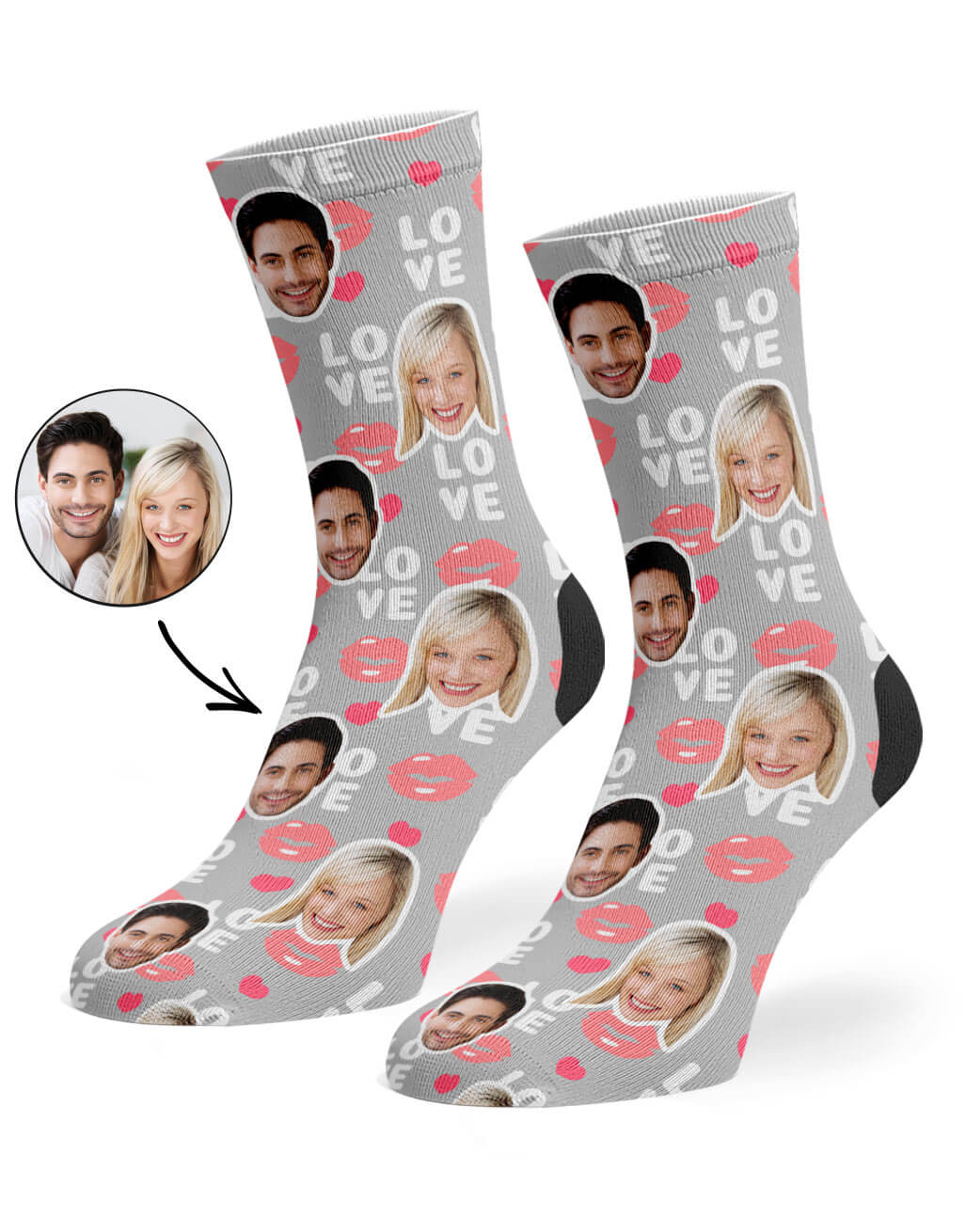 Love Lips Custom Socks
