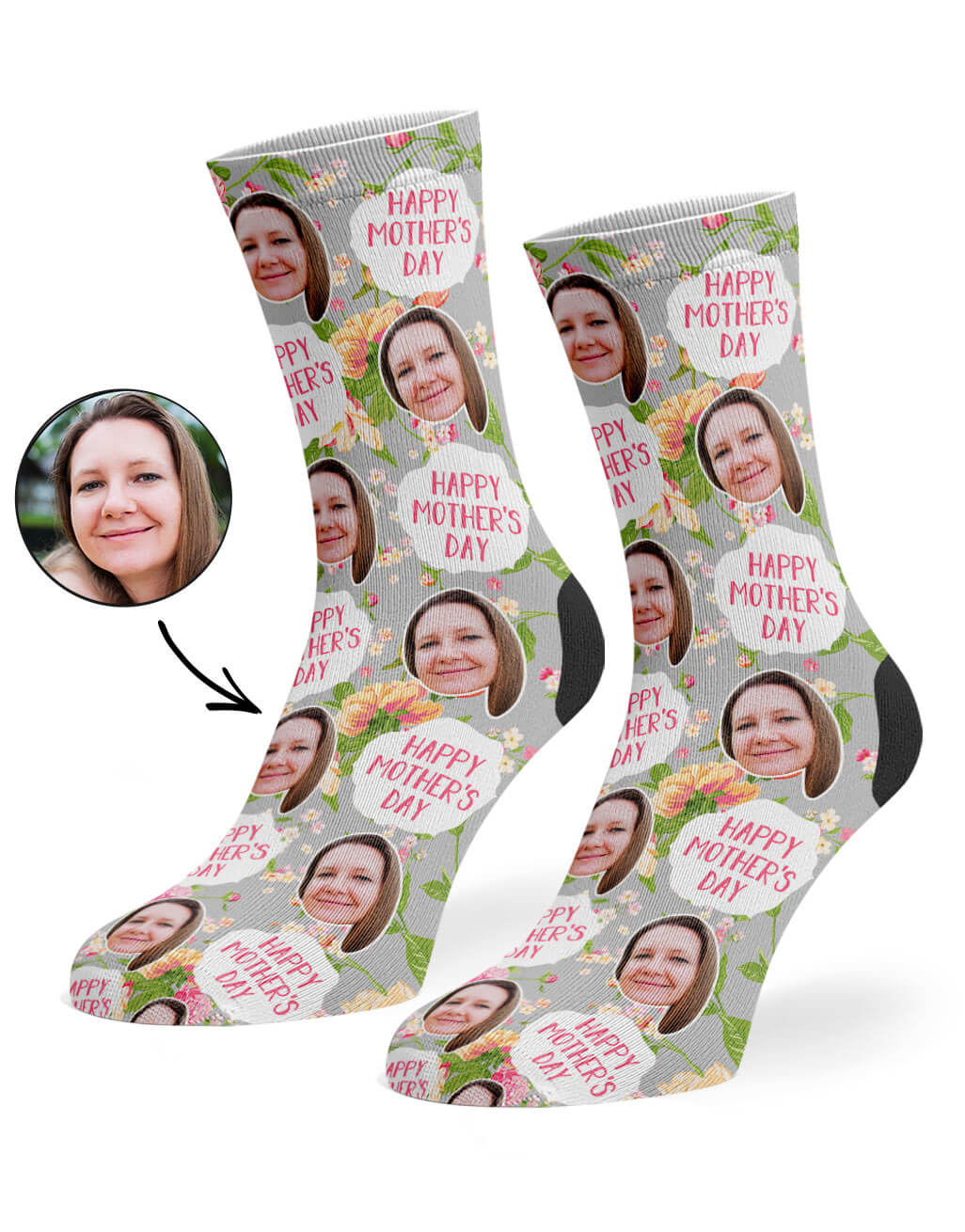 Happy Mother's Day Custom Socks