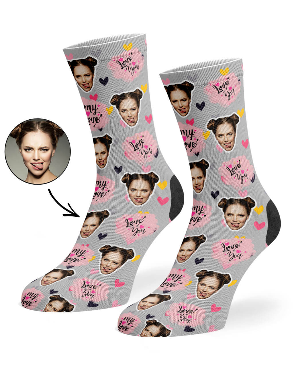 My Love Custom Socks