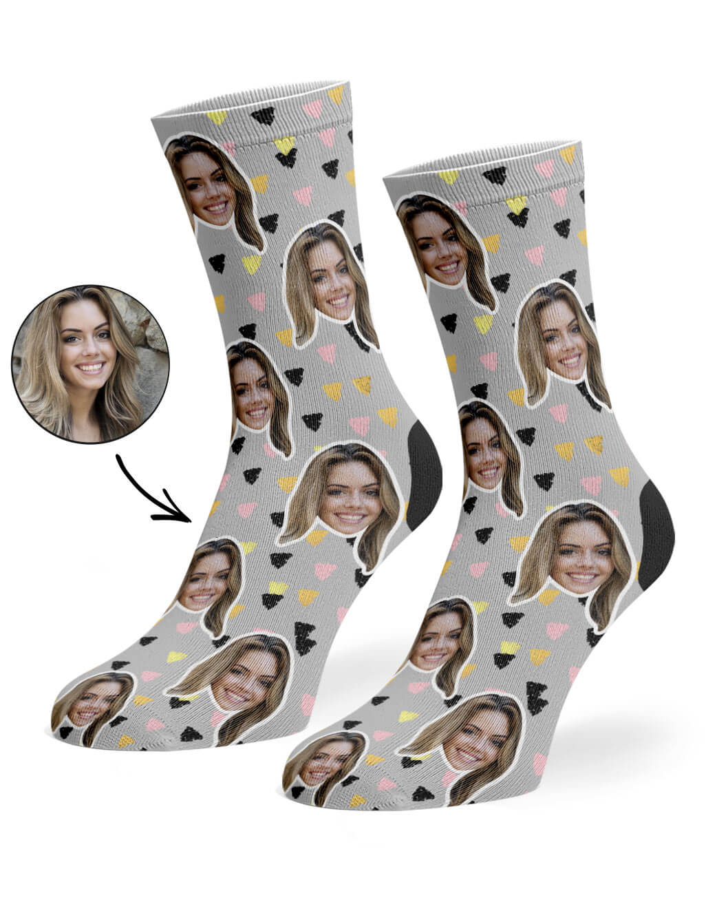 Paint Triangle Custom Socks