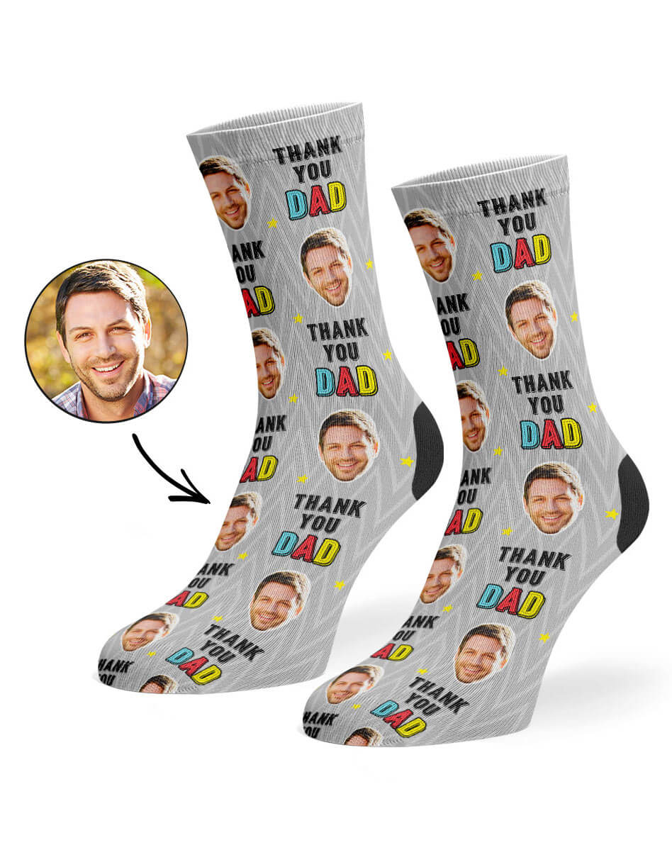 Thank You Dad Custom Socks