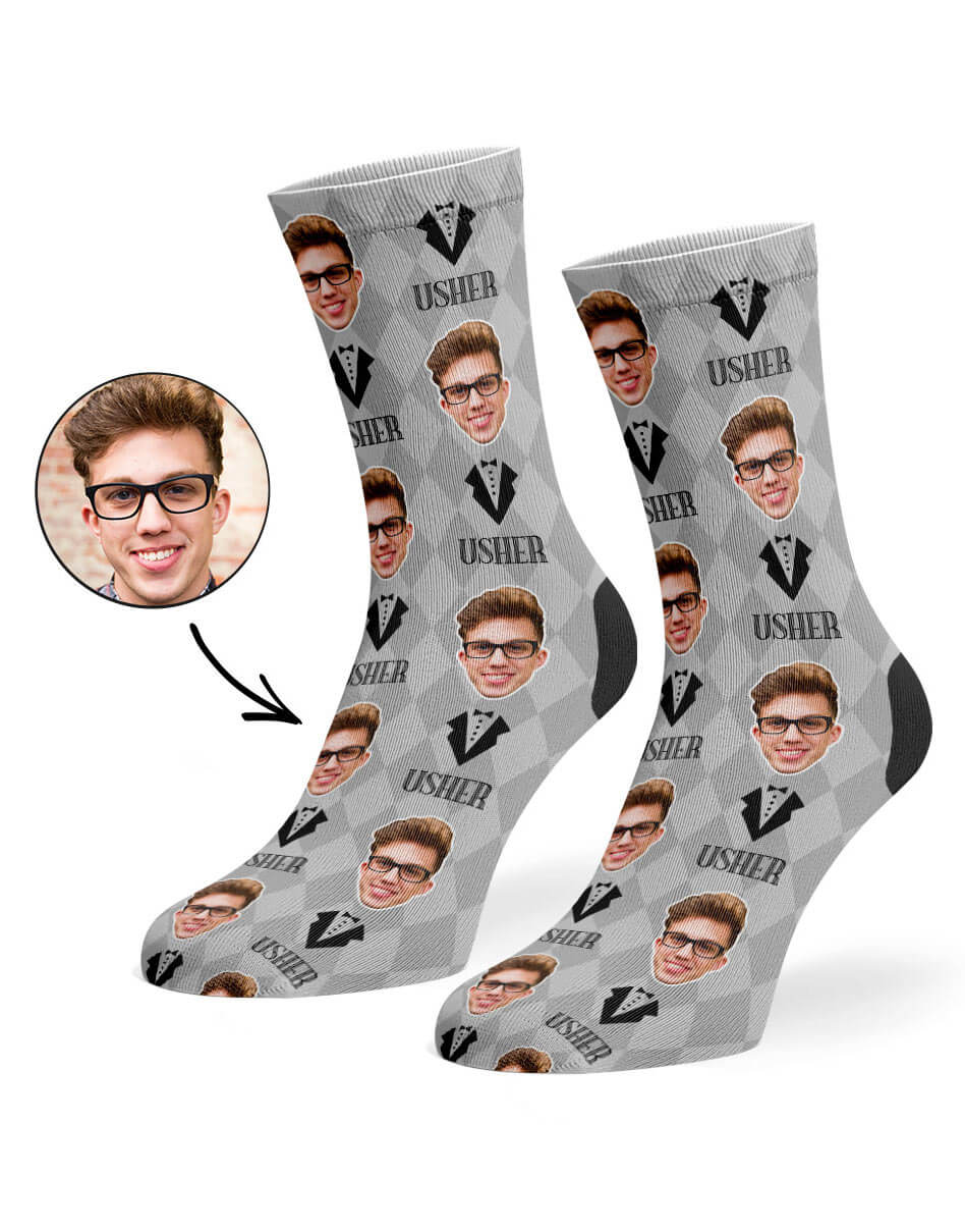 Usher Custom Socks