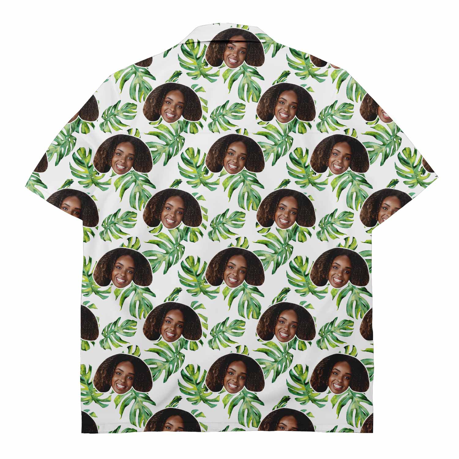 leaf hawaiian face shirt