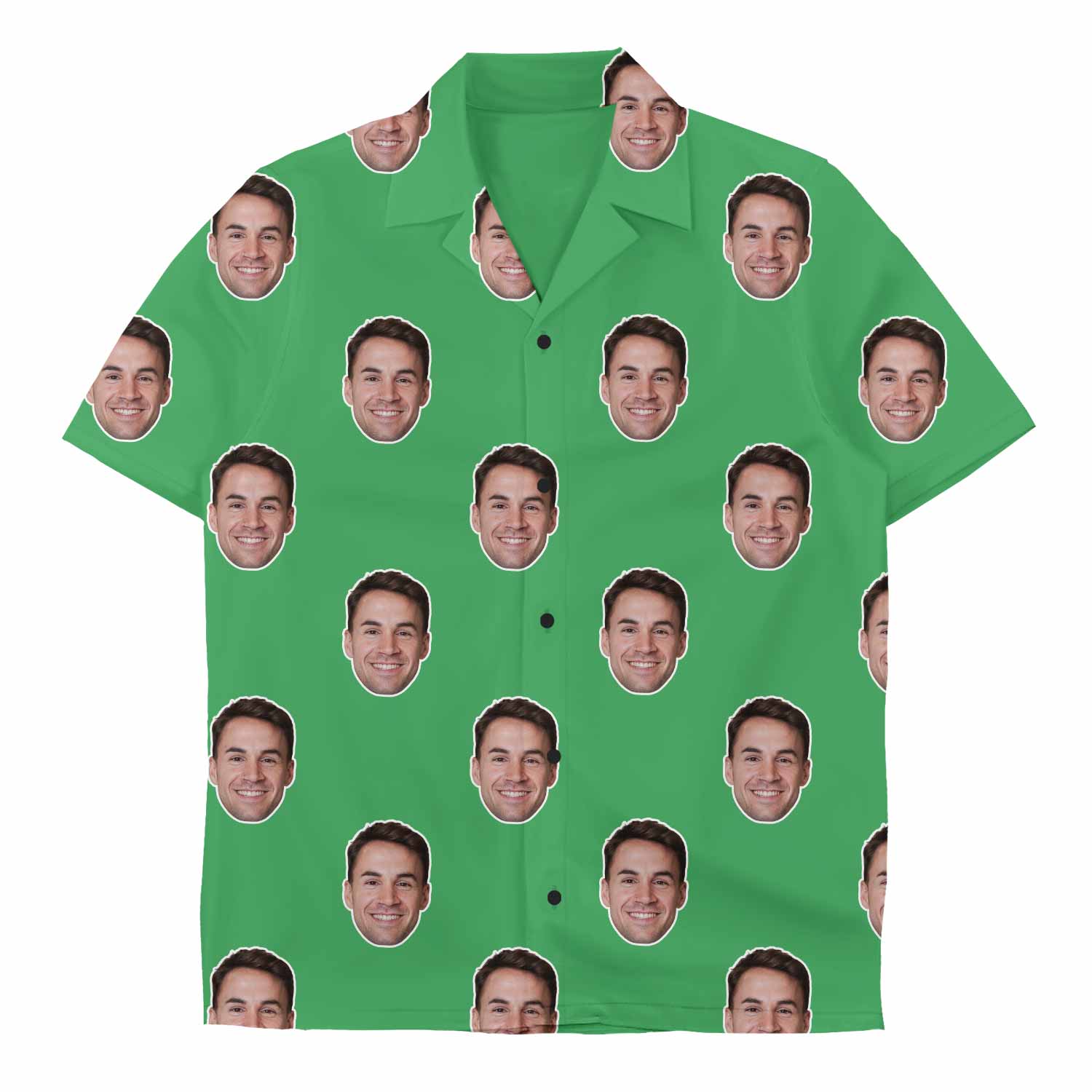 green custom face shirt