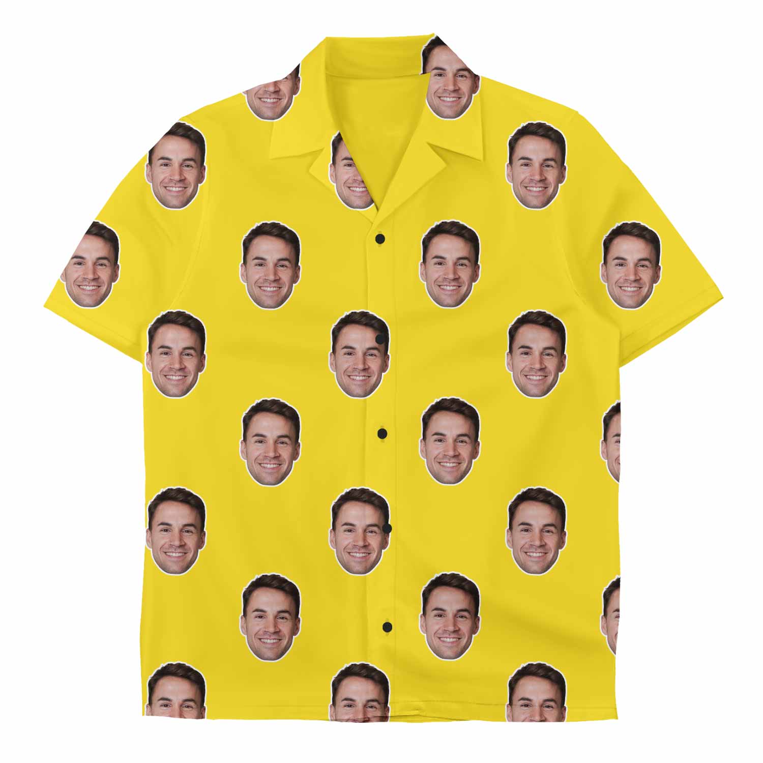 yellow custom face shirt