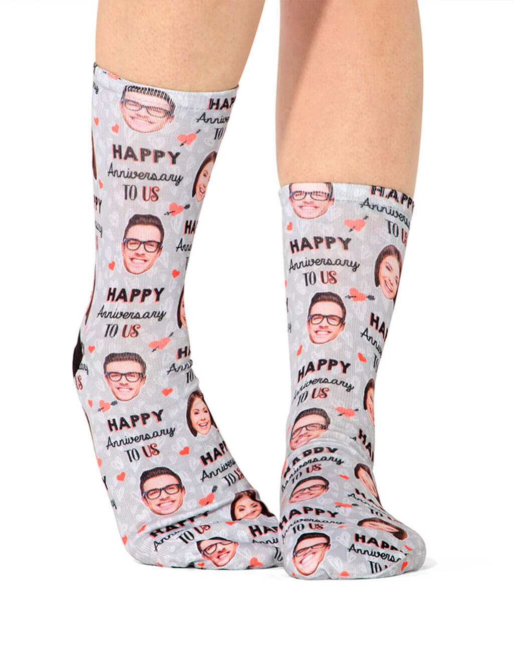 Happy Anniversary To Us Custom Socks