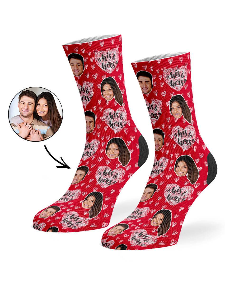 His & Hers Custom Socks