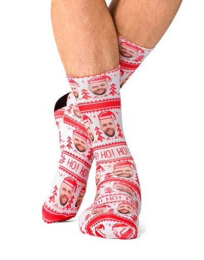 Ho Ho Ho Christmas Custom Socks