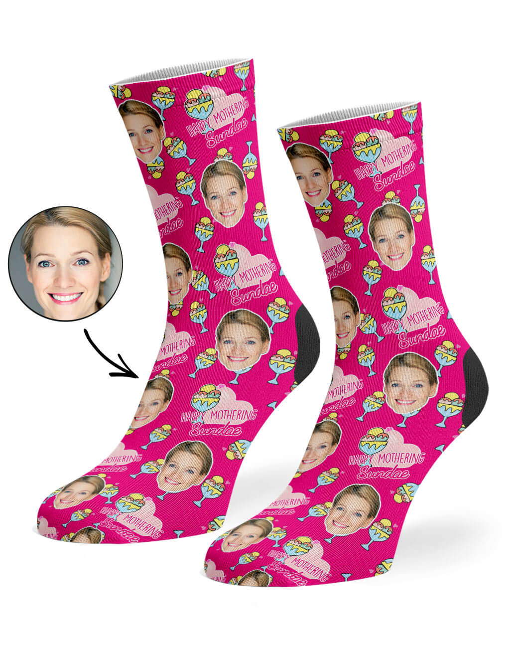 Happy Mothering Sundae Custom Socks