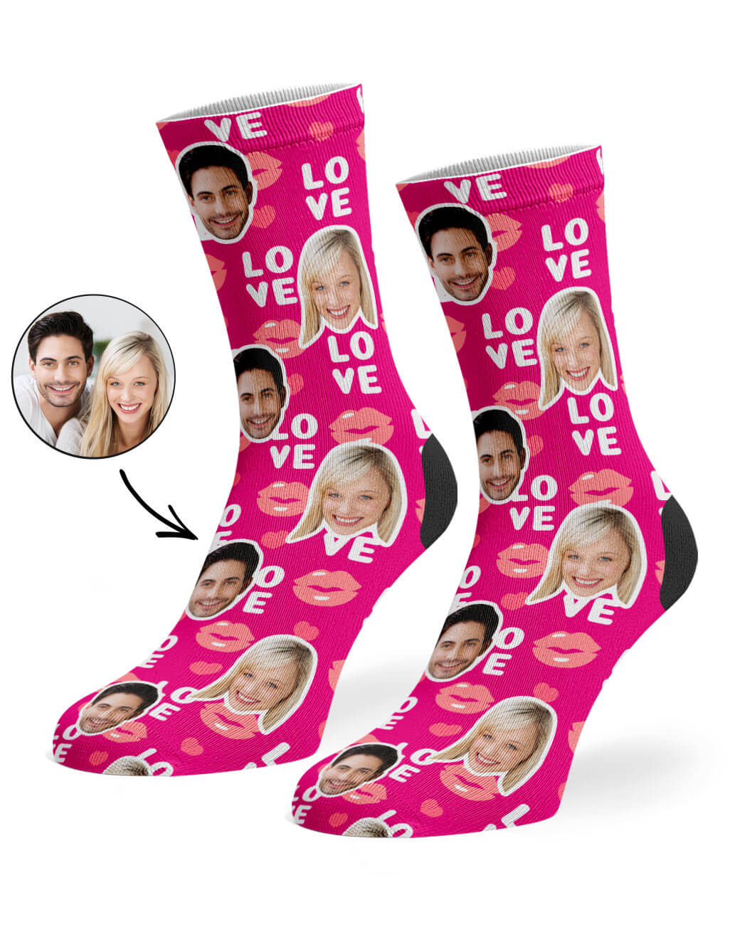 Love Lips Custom Socks