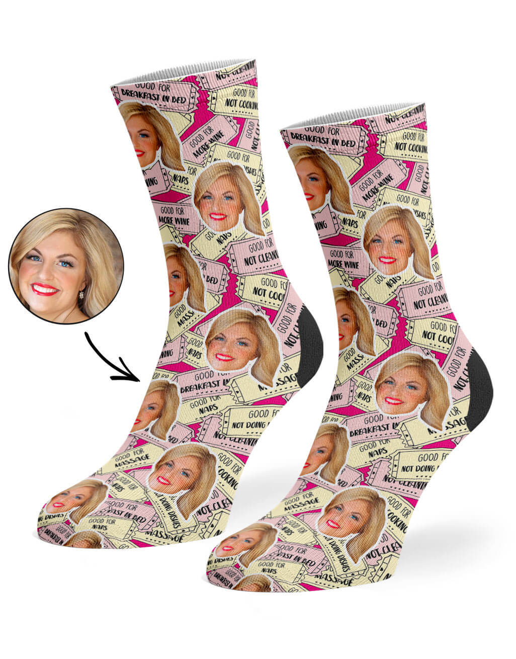 Mother's Day Coupon Custom Socks