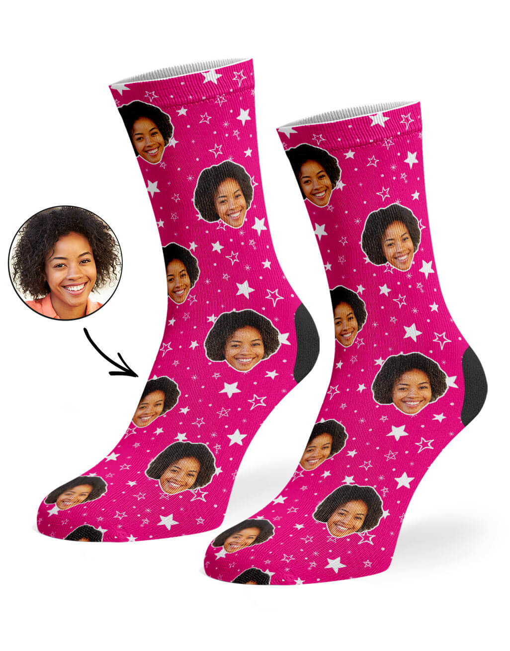 Star Pattern Custom Socks