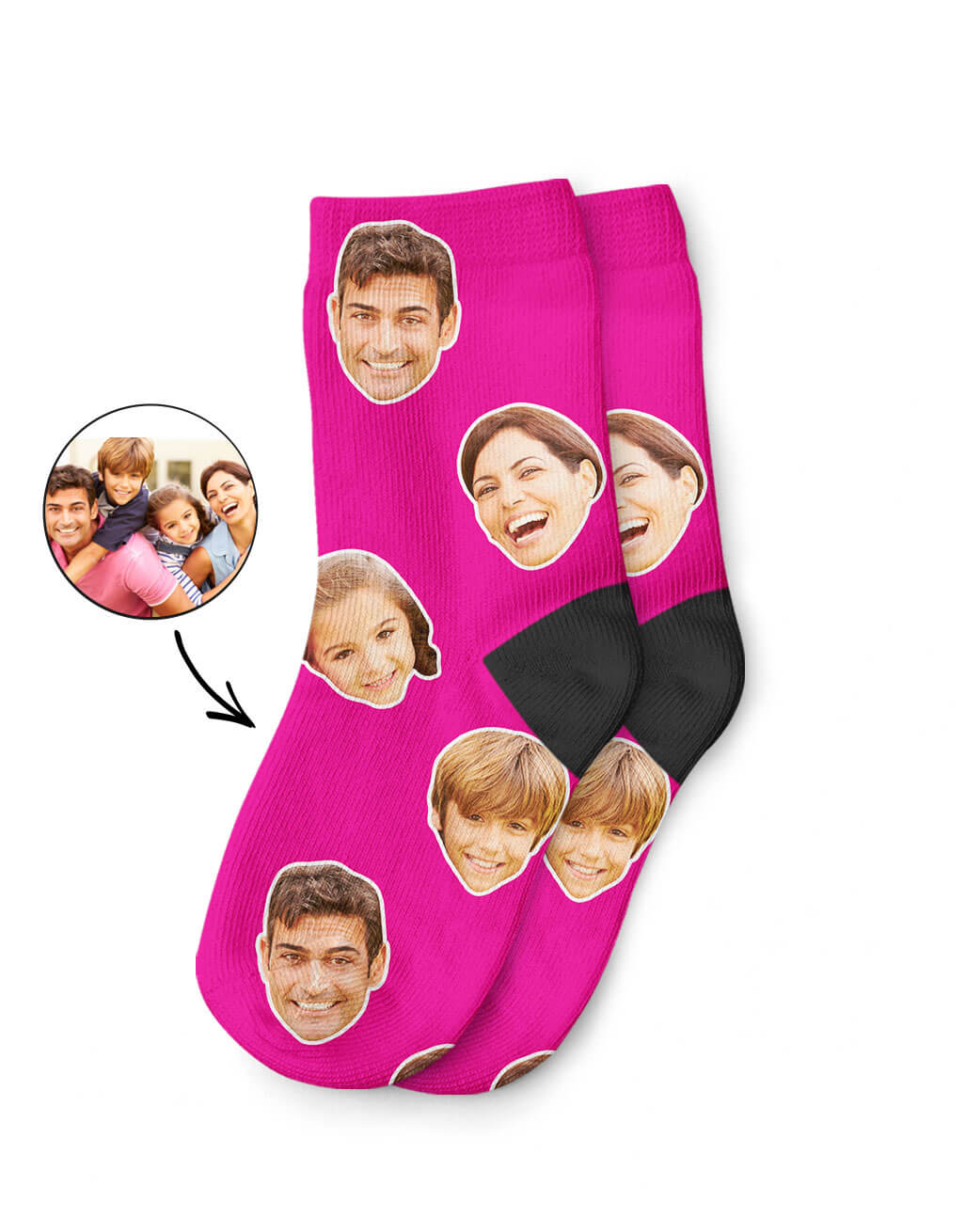 Your Family Face Kids Socks